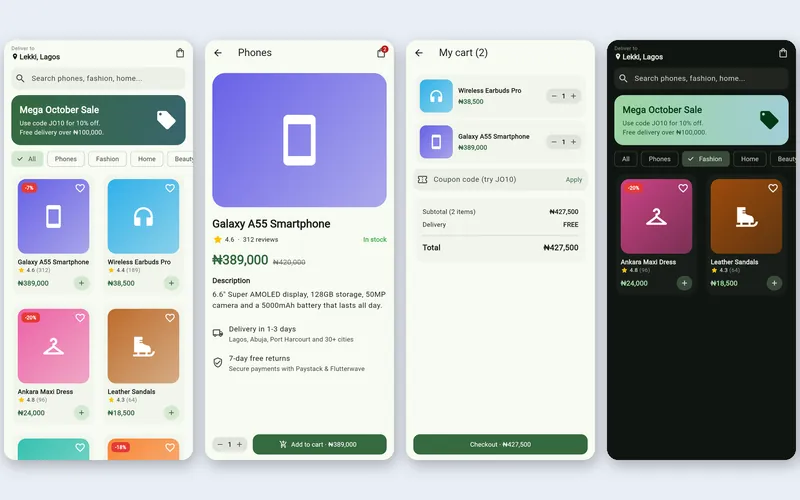 Flutter E-commerce App screenshot